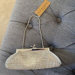 Sparkle beaded clutch